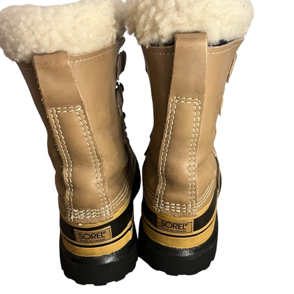 SOREL Caribou Waterproof Sherpa Wool Heavy Snow
Winter Duck Boots unisex M7 W9 - Picture 4 of 14